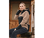 sherpa fleece hoodie met capuchon