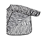 zebra vliegen uitrijdeken