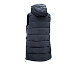 doorgestikte bodywarmer Akene met capuchon