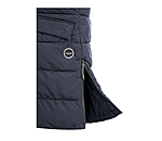doorgestikte bodywarmer Akene met capuchon
