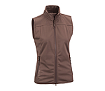 Sportliche Softshellweste aus dehnbarem 4-Way-Stetchmaterial. Winddicht und atmungsaktiv. Mit Stehkragen und unterlegtem 2-Wege-