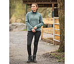Dames-Outfit  Fleecepullover in dark matcha