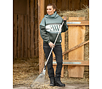 Dames-Outfit Oversize-Hoodie in dark matcha