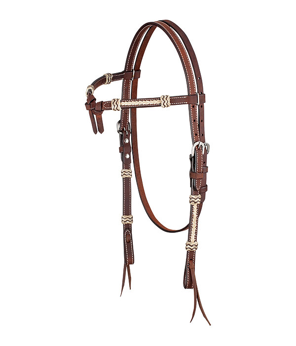 hoofdstel Braided Rawhide