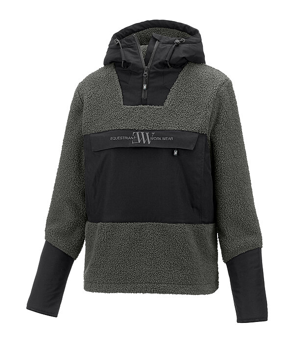 sherpa fleece hoodie met capuchon