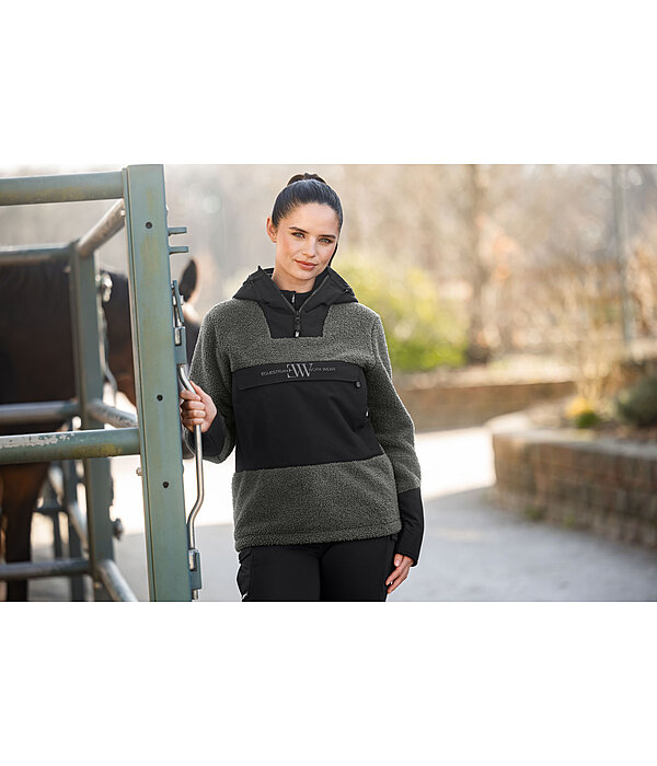sherpa fleece hoodie met capuchon