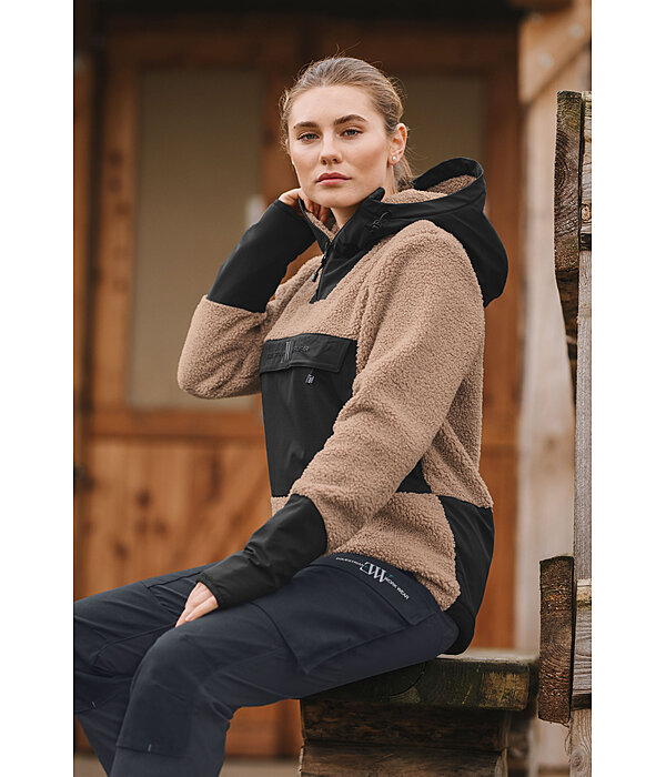 sherpa fleece hoodie met capuchon