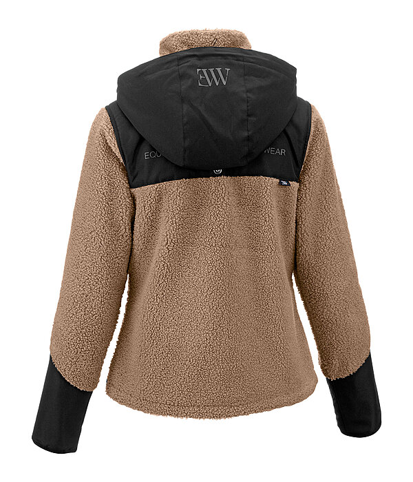 Sherpa-hoodie met afneembare capuchon