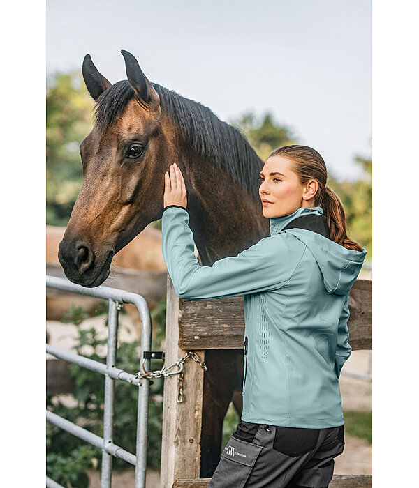 ademend softshelljas met afneembare capuchon