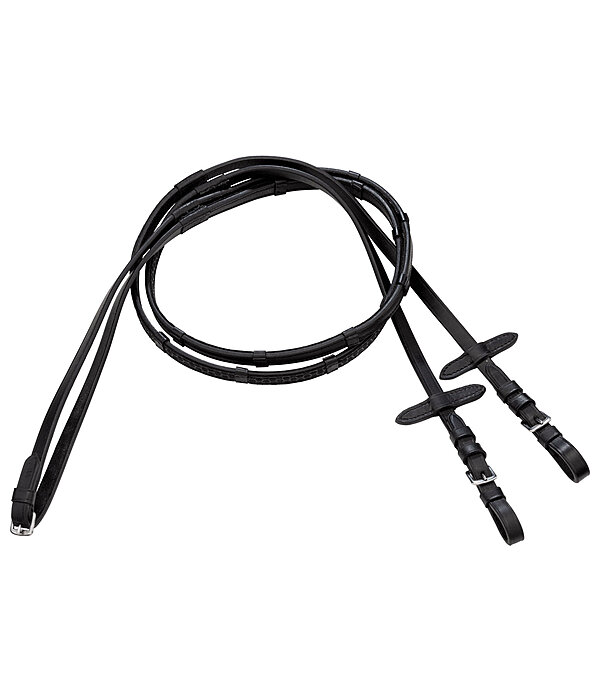 lederen teugels met siliconen grip