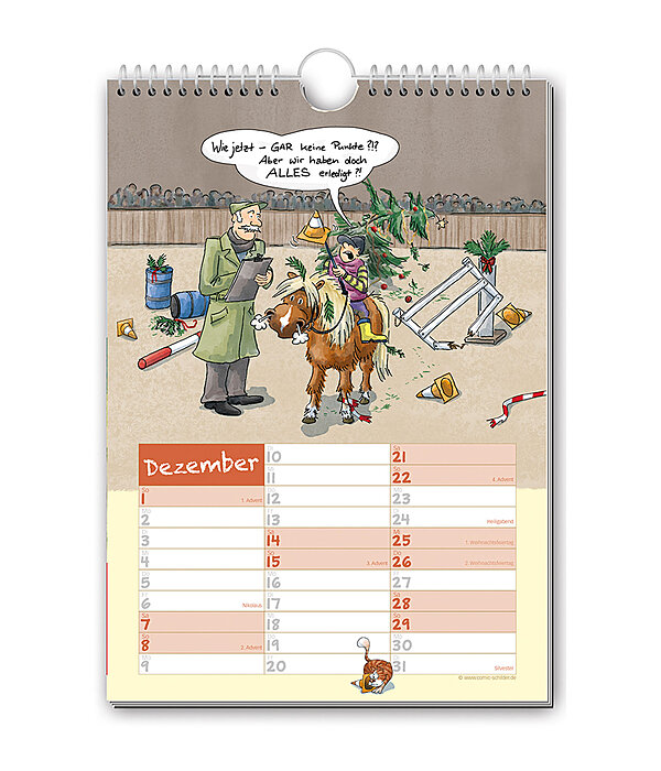 Paardenverhalen: comic kalender 2022