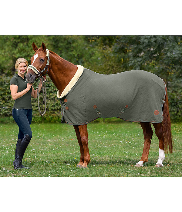 fleece zweetdeken Timeless Elegance met teddyfleece kraag