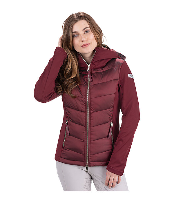 softshell combi rij-jas Claire met capuchon