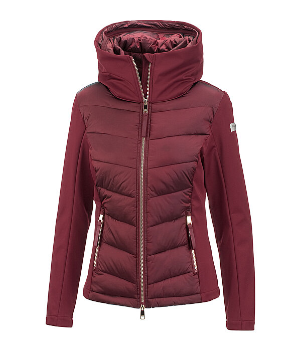 softshell combi rij-jas Claire met capuchon