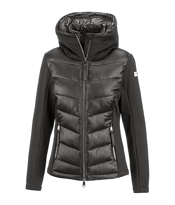 softshell combi rij-jas Claire met capuchon