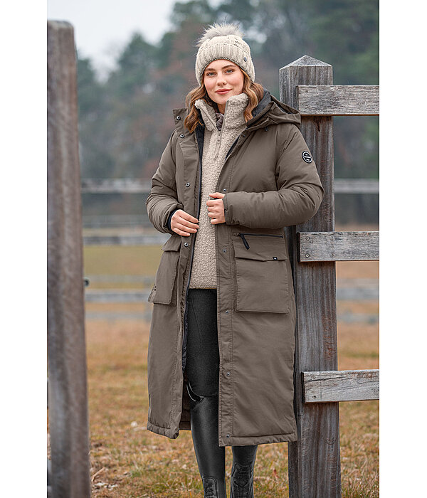 functionele lange parka Claudi met capuchon