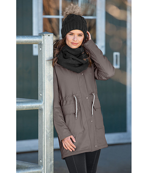 teddyfleece regenjas Stella II met capuchon