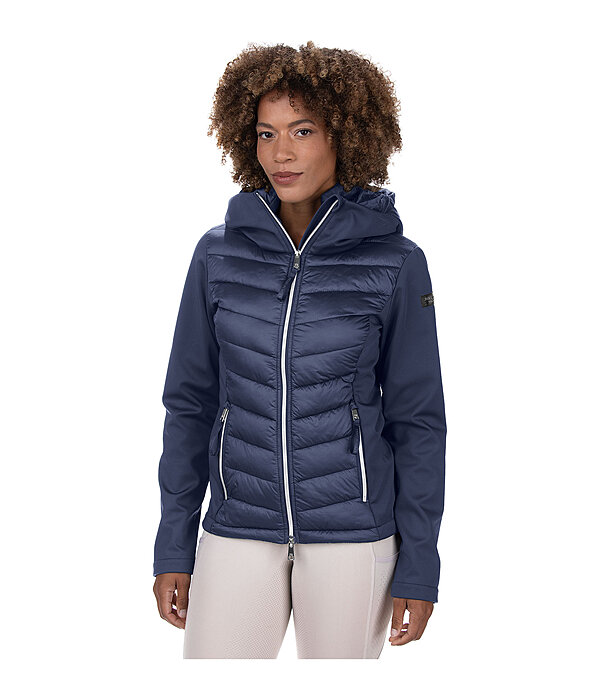 softshell combi rij-jas Cora met capuchon