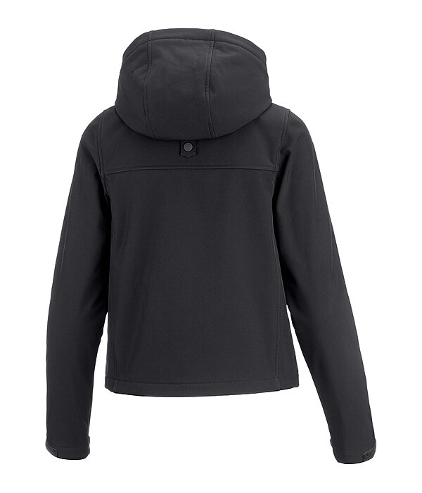 cropped softshell jas Hanne met capuchon