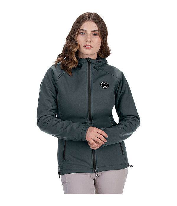 softshell rij-jas Lara II met capuchon