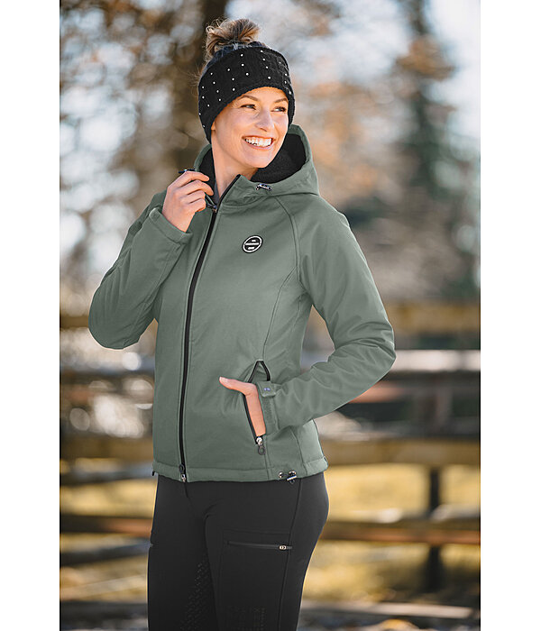 softshell rij-jas Lara II met capuchon