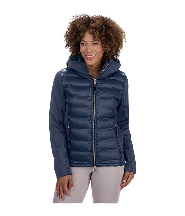 softshell combi rij-jas Celina met capuchon