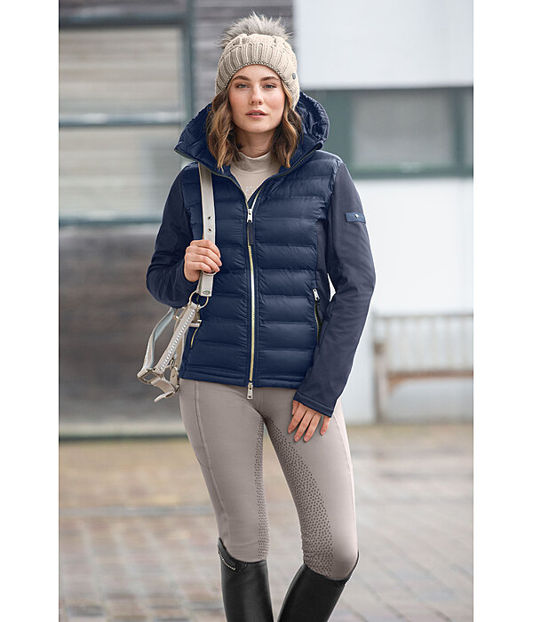 softshell combi rij-jas Celina met capuchon