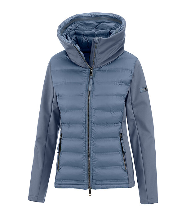 softshell combi rij-jas Celina met capuchon