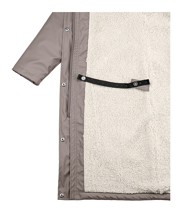 teddy regenmantel Paris long met capuchon