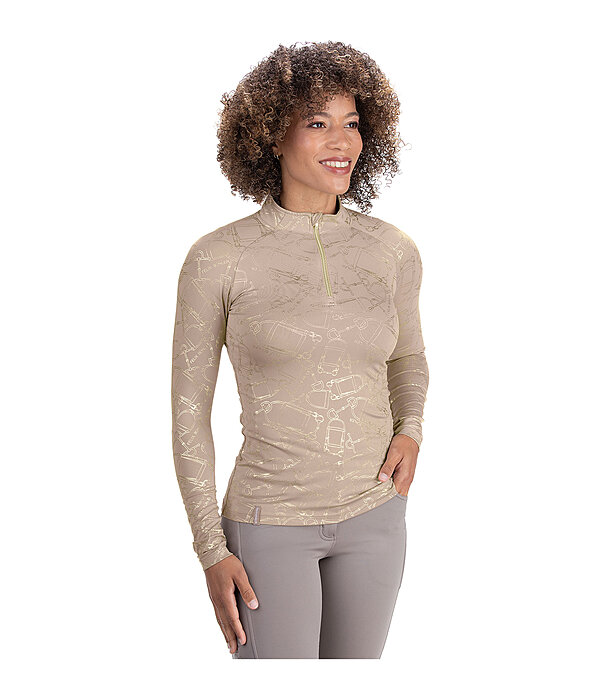 functioneel shirt met ritssluiting Julia