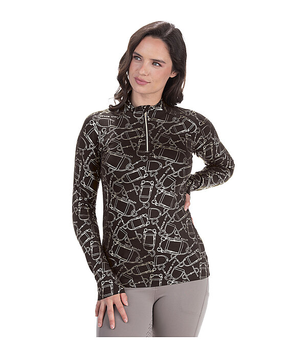 functioneel shirt met ritssluiting Julia