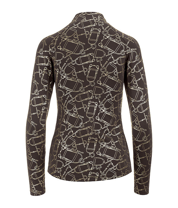 functioneel shirt met ritssluiting Julia
