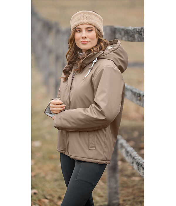 teddyfleece regenjas Nella met capuchon