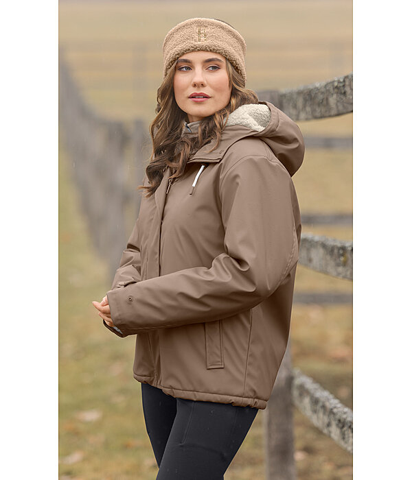 teddyfleece regenjas Nella met capuchon