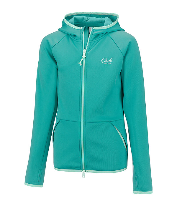kids power-stretchjas Lene met capuchon