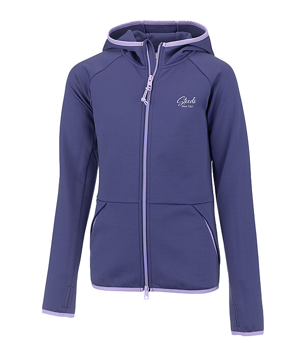 kids power-stretchjas Lene met capuchon