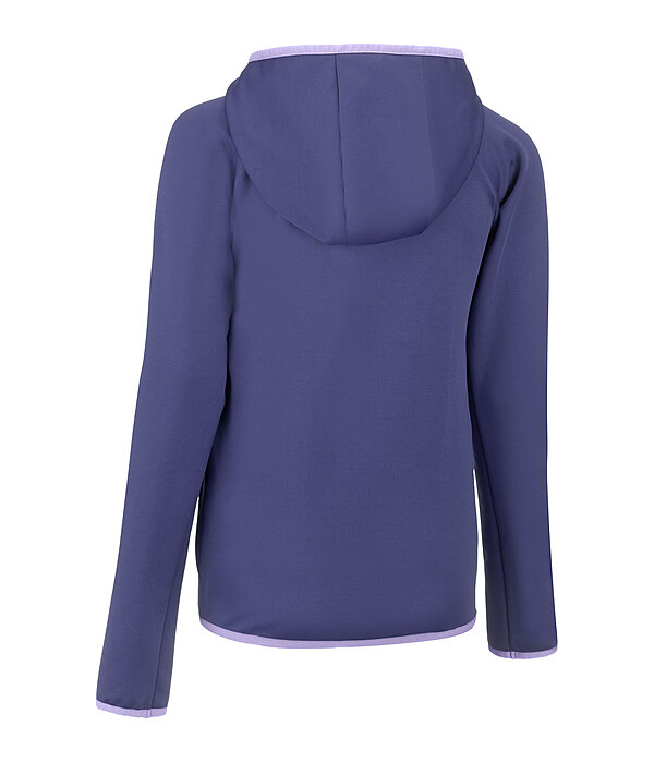 kids power-stretchjas Lene met capuchon