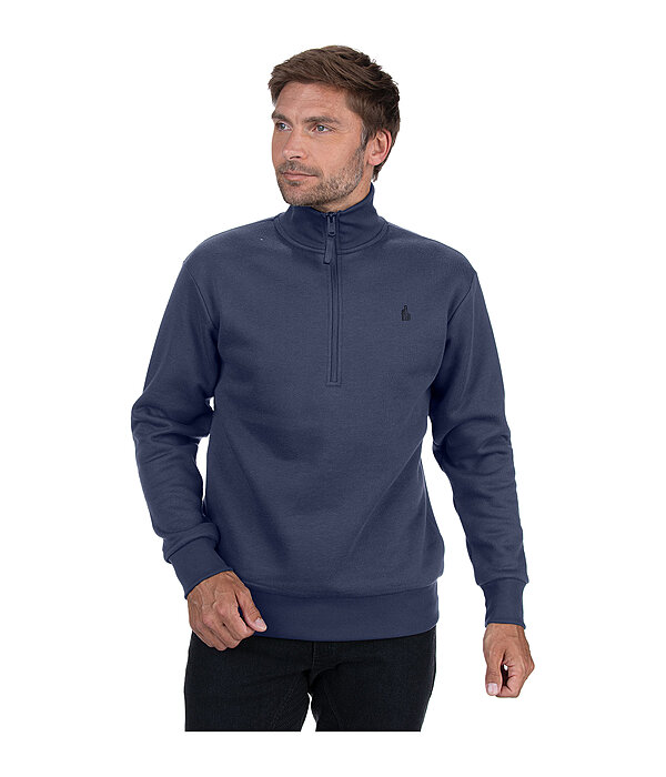 heren sweatshirt Portland met ritskraag