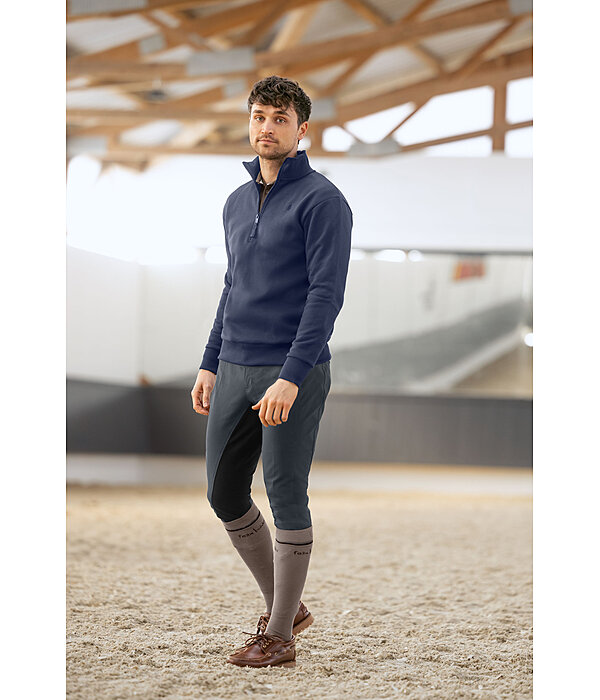 heren sweatshirt Portland met ritskraag