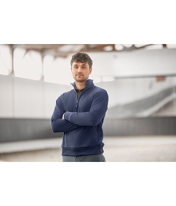 heren sweatshirt Portland met ritskraag