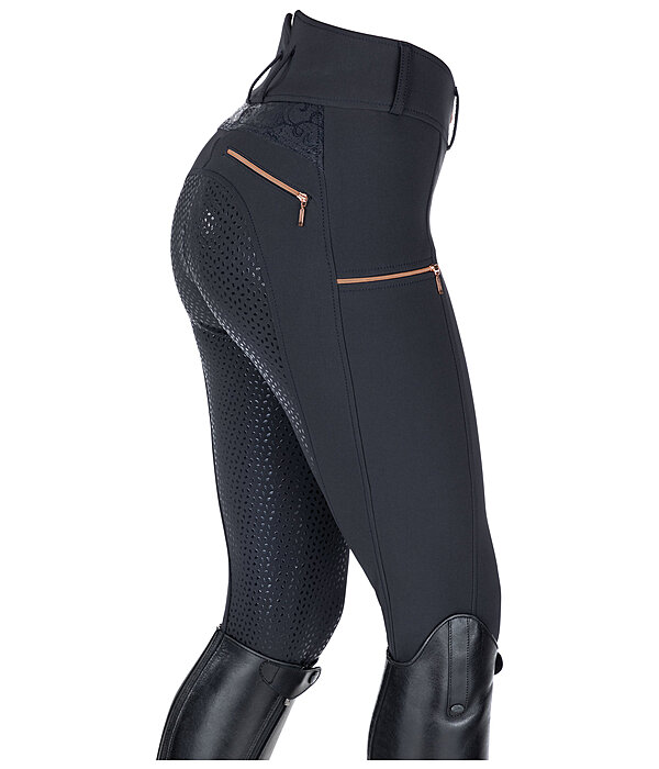 grip high waist rijbroek Evelyn met zitvlak