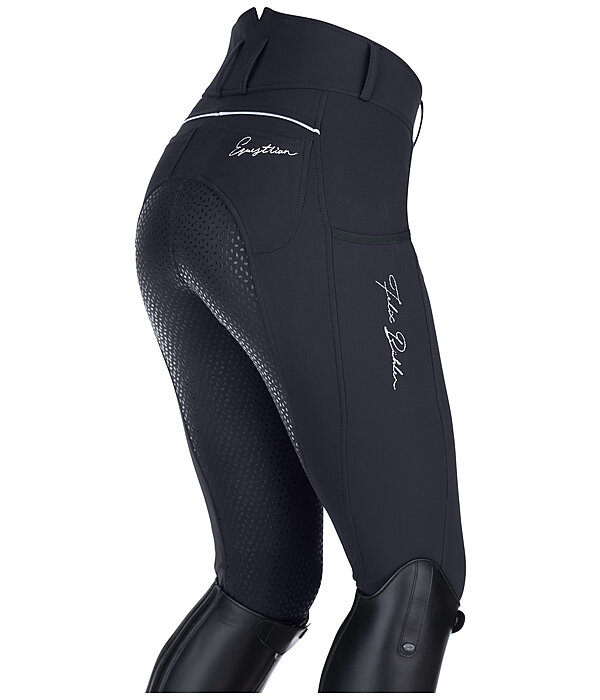 grip thermo Pro rijbroek Elodie met hoge taille en zitvlak