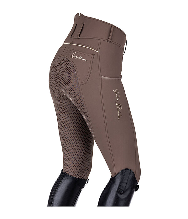 grip thermo Pro rijbroek Elodie met hoge taille en zitvlak