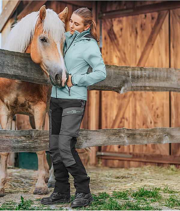 Outfit Softshelljas in light mint