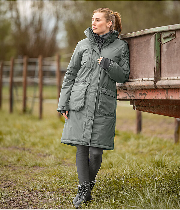 Dames-Outfit  Functionele-mantel in forest